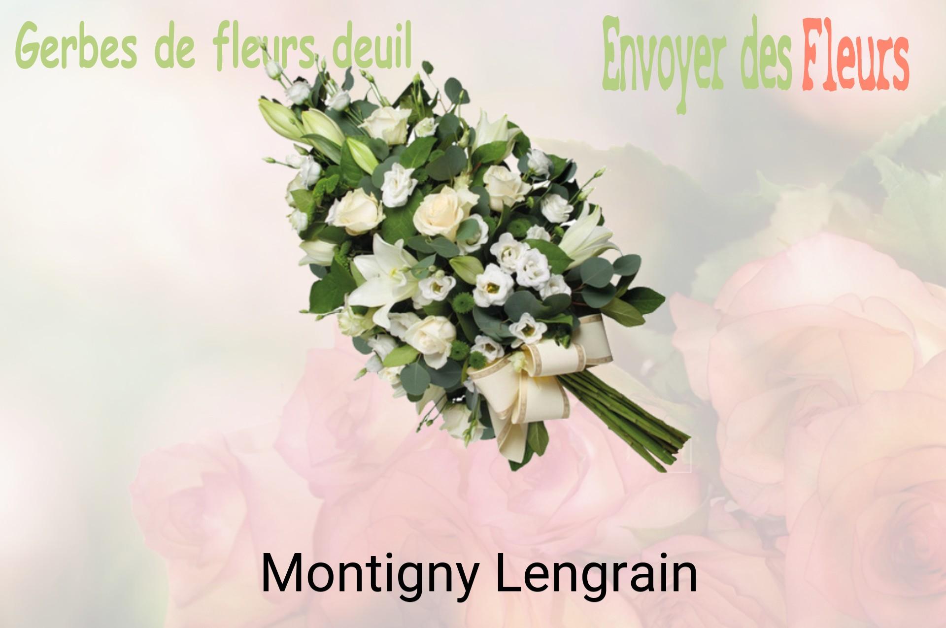 Gerbe de fleurs de deuil livrée à Montigny-Lengrain